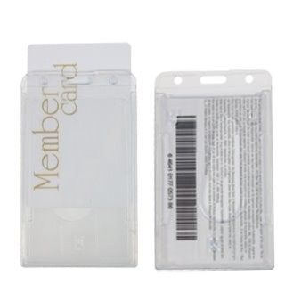 Stevig plastic kaarthouder