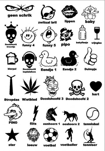 strijkplaatjes Diverse 1